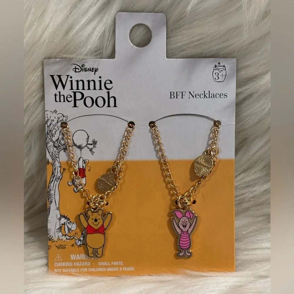 Disney Winnie The Pooh BFF Necklaces Set NEW